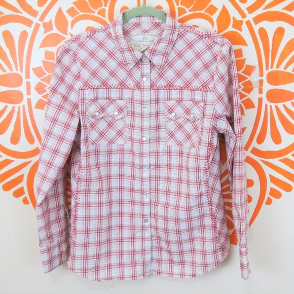 CAbi Tops - Cabi Wild West Wear Red Western Shirt L
